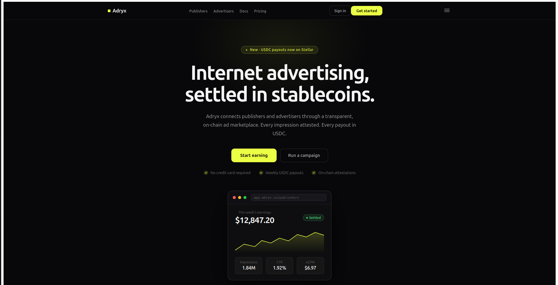 Adryx — latest project